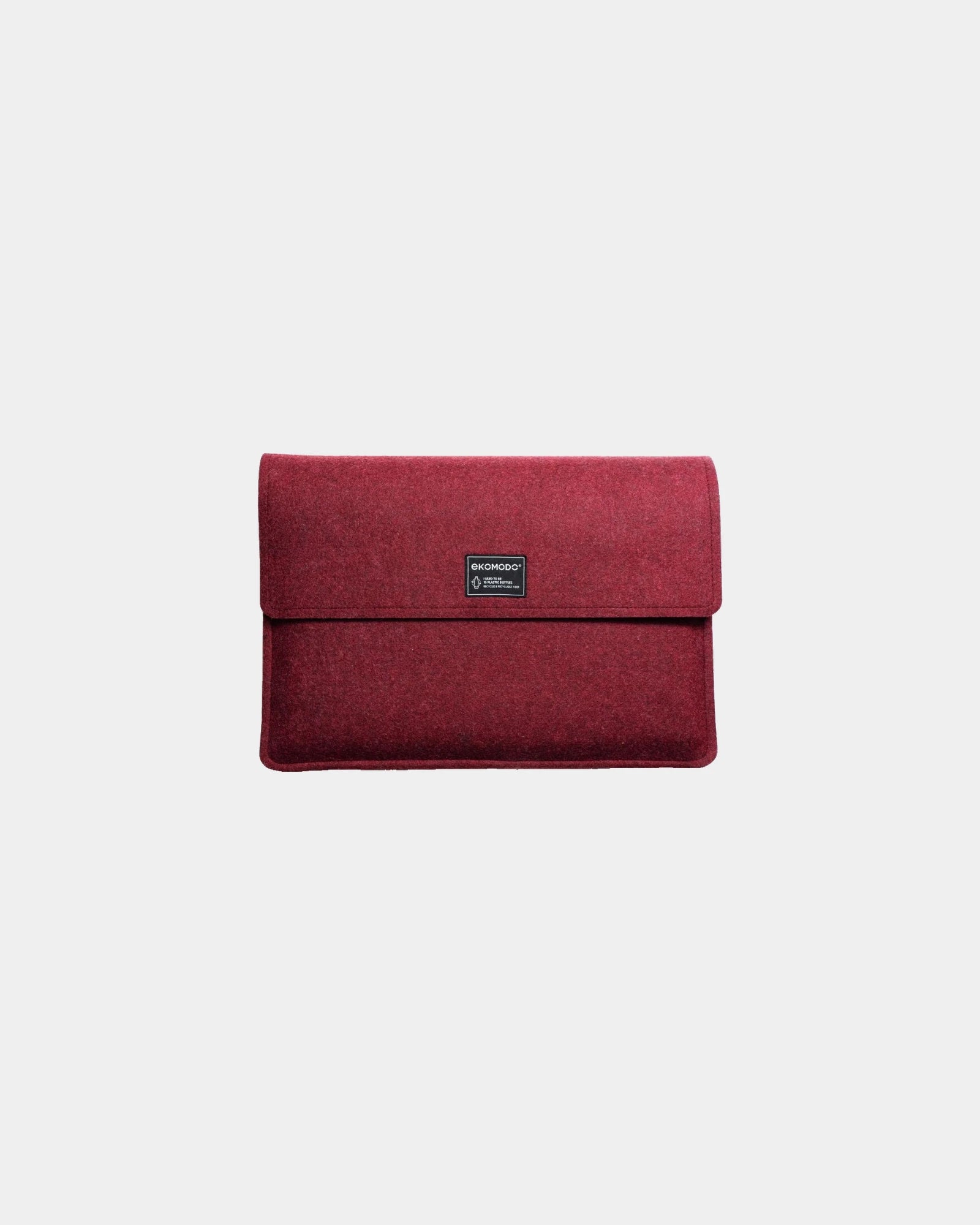 Custom recycled polyester laptop case Ekomodo Lapatx 13" - Garnet
